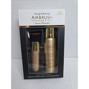 Magicminerals Airbrush Foundation by Jerome Alexander 2pc Set Shade Light New